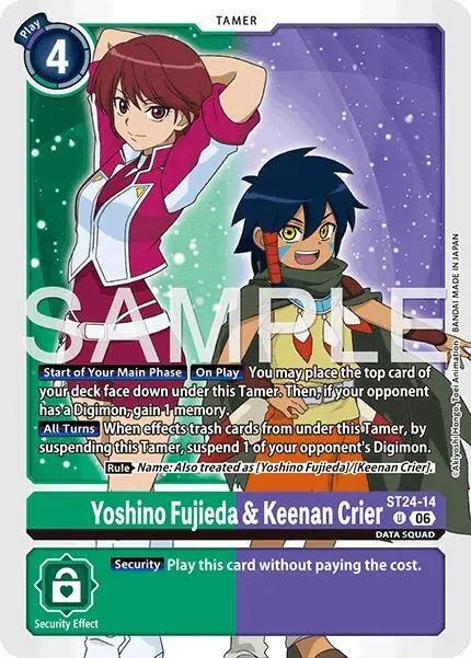 Yoshino Fujieda & Keenan Crier card art