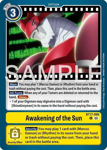 Awakening of the Sun (Reprint) card art