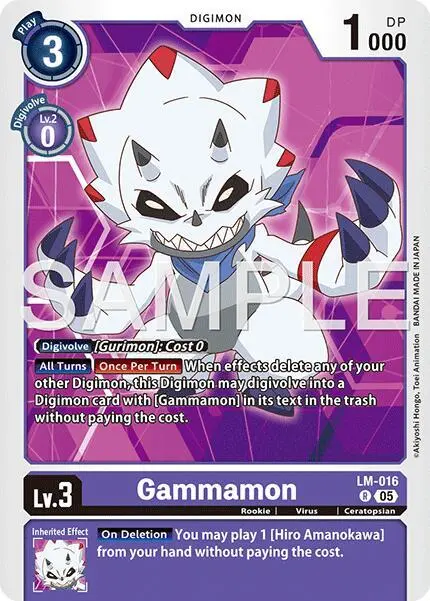 Gammamon - LM-016 (Reprint) card art