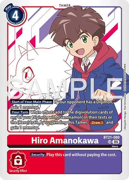 Hiro Amanokawa - BT21-080 (Reprint) card art