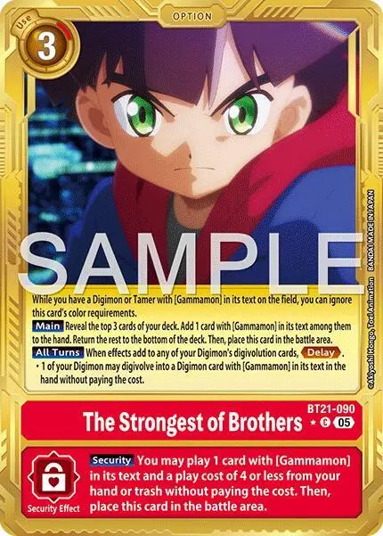 The Strongest of Brothers (Gold Border) card art
