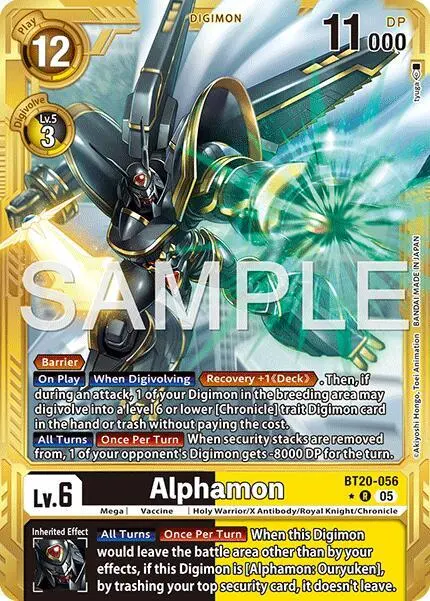Alphamon (Gold Border) card art