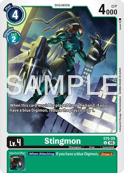 Stingmon - ST9-09 (Reprint) card art