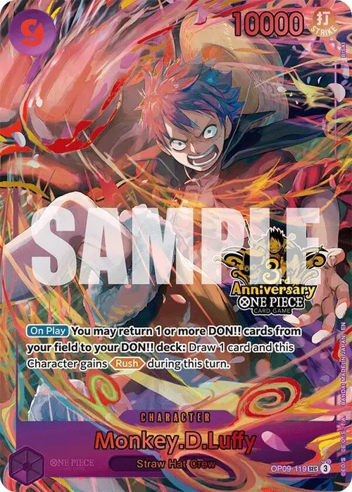Monkey.D.Luffy (Japanese Version 3rd Anniversary Set) card art