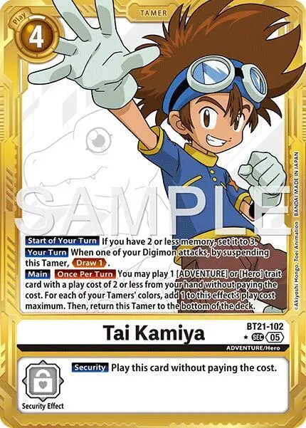Tai Kamiya - BT21-102 (Gold Border) card art