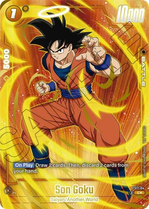 Son Goku (Gold) card art