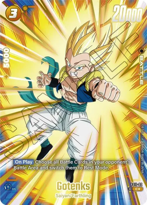 Gotenks (Gold) card art