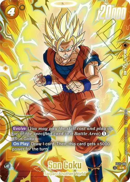 Son Goku (Gold) card art