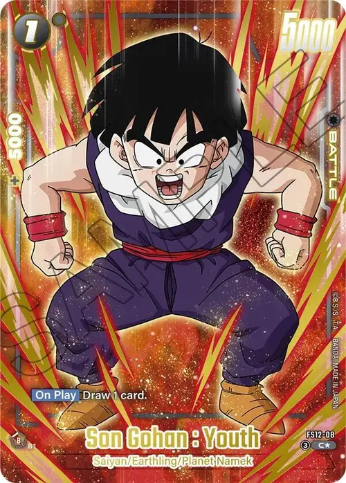 Son Gohan : Youth (Gold) card art