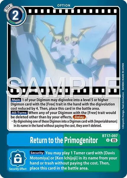Return to the Primogenitor (Reprint) card art