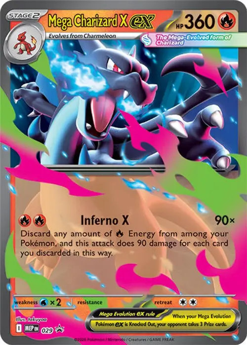 Mega Charizard X ex - 029 card art