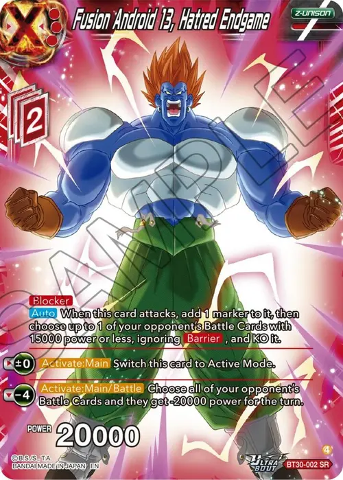 Fusion Android 13, Hatred Endgame card art
