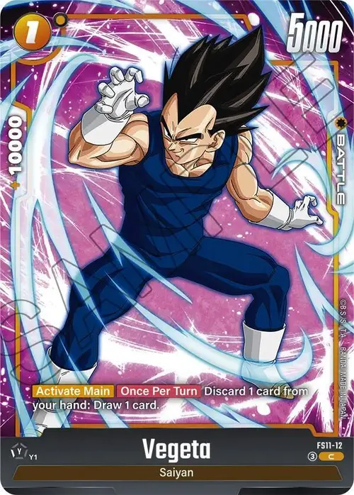 Vegeta card art