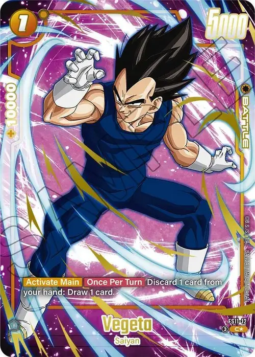 Vegeta (Gold) card art