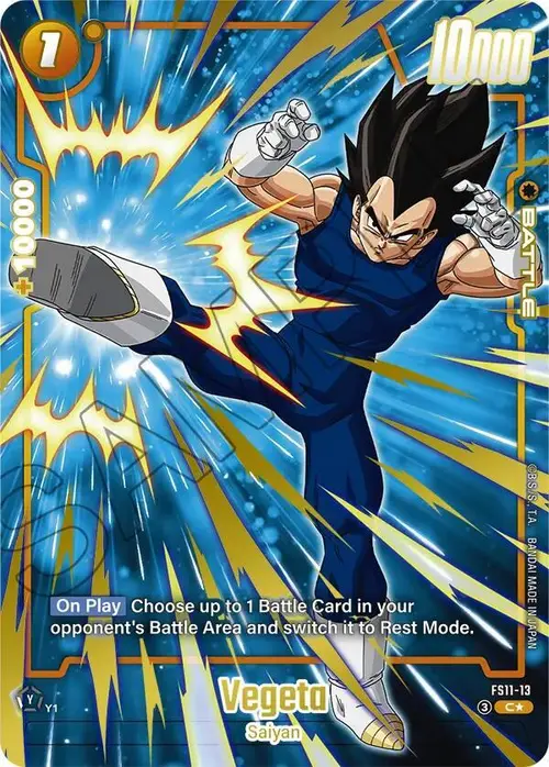 Vegeta (Gold) card art