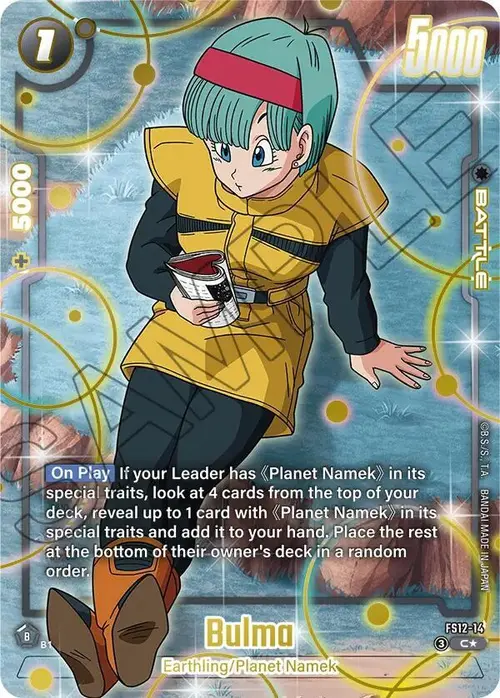 Bulma (Gold) card art