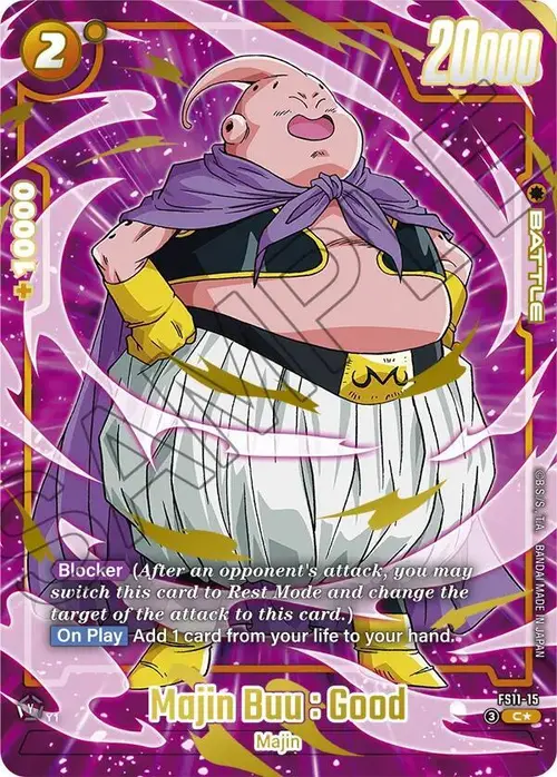 Majin Buu : Good (Gold) card art