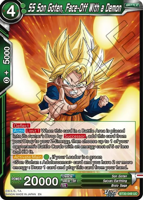 SS Son Goten, Face-Off With a Demon card art