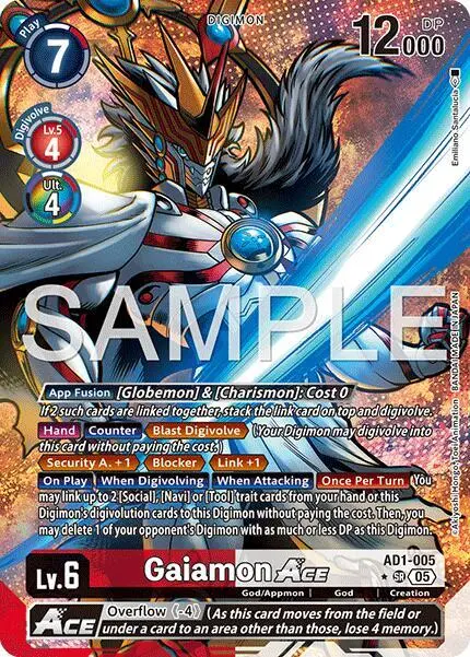 Gaiamon ACE (Alternate Art) card art