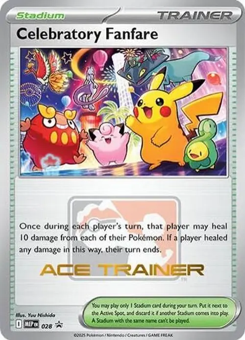 Celebratory Fanfare (Ace Trainer) card art