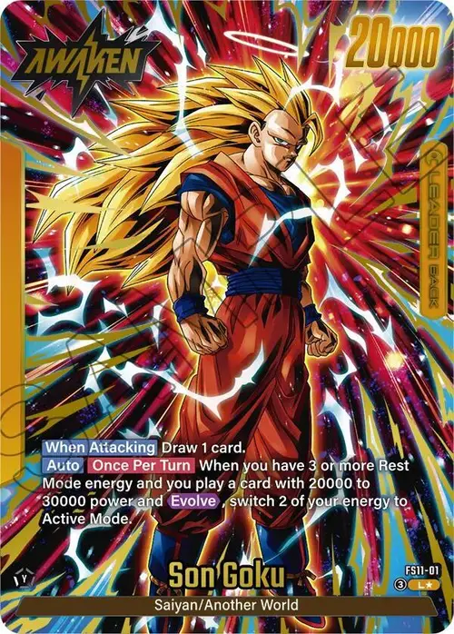 Son Goku (Gold) card art