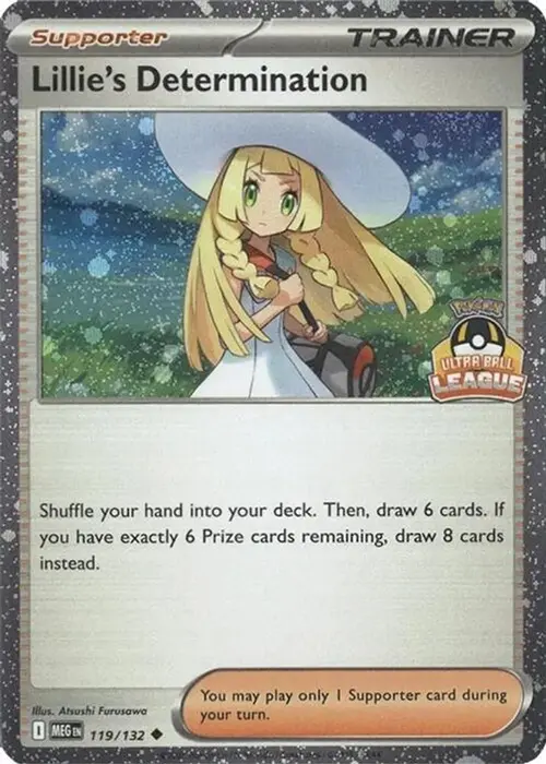 Lillie's Determination - 119/132 (Ultra Ball League) card art