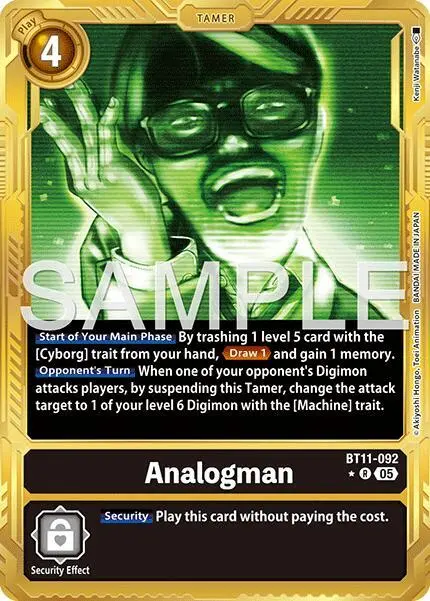 Analogman (Gold Border) card art