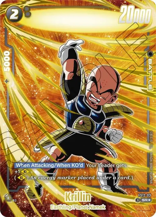 Krillin (Gold) card art