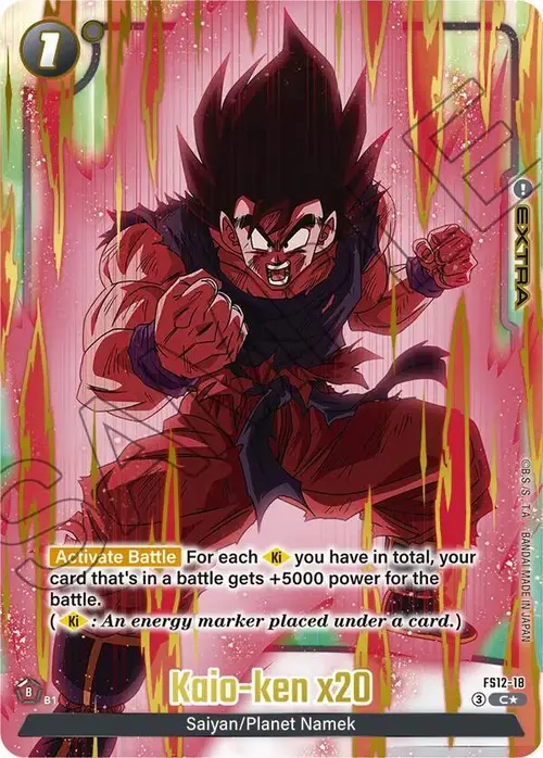 Kaio-ken x20 (Gold) card art