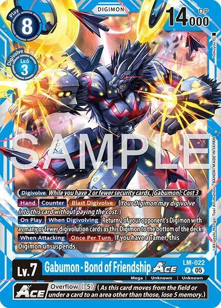 Gabumon - Bond of Friendship ACE (Reprint) card art