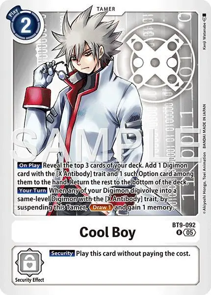 Cool Boy - BT9-092 (Reprint) card art