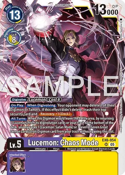 Lucemon: Chaos Mode (Reprint) card art