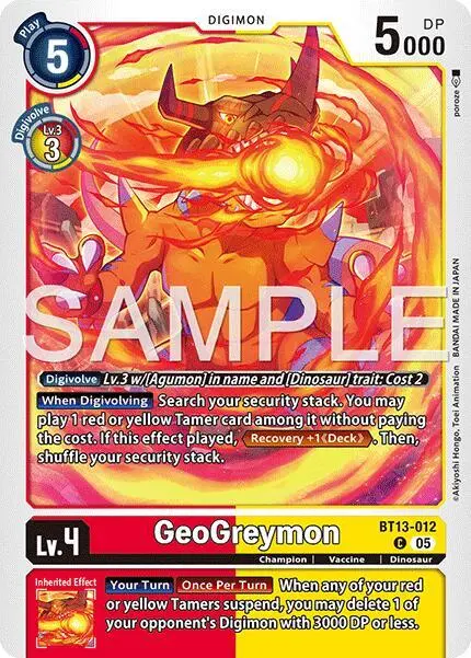 Geogreymon - BT13-012 (Reprint) card art