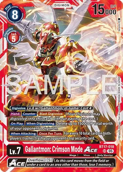 Gallantmon: Crimson Mode ACE (Reprint) card art