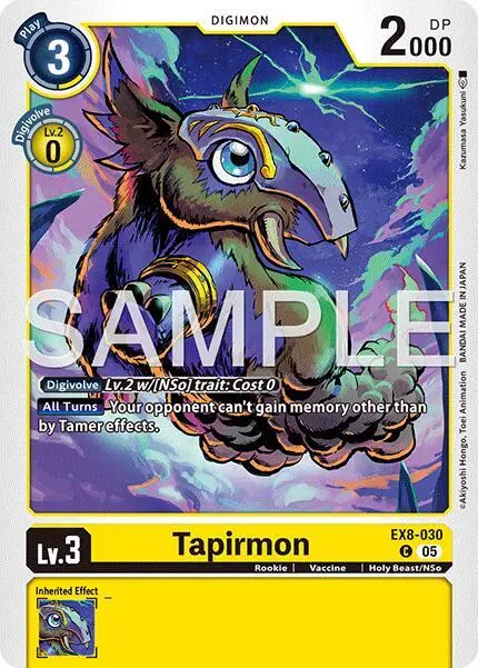 Tapirmon (Reprint) card art