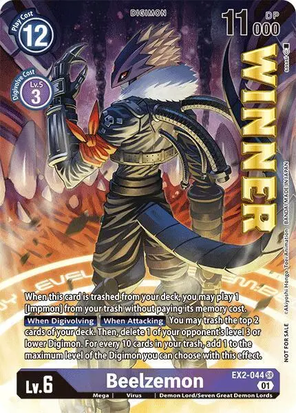 Beelzemon (Beelzemon Cup Store Winner) card art