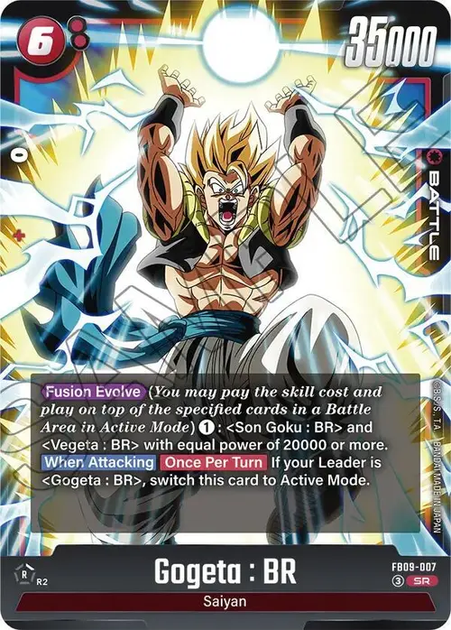 Gogeta : BR card art