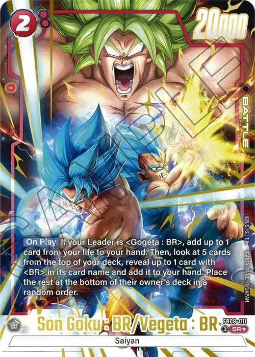 Son Goku : BR/Vegeta : BR (Alternate Art) card art