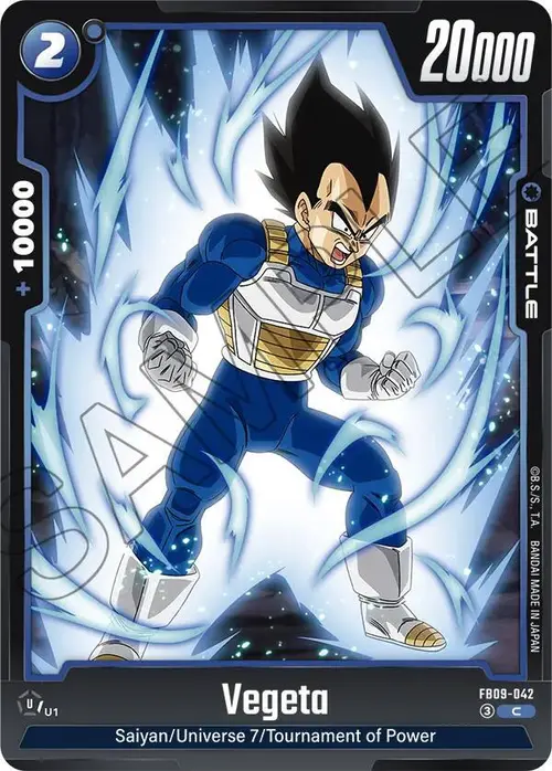 Vegeta card art
