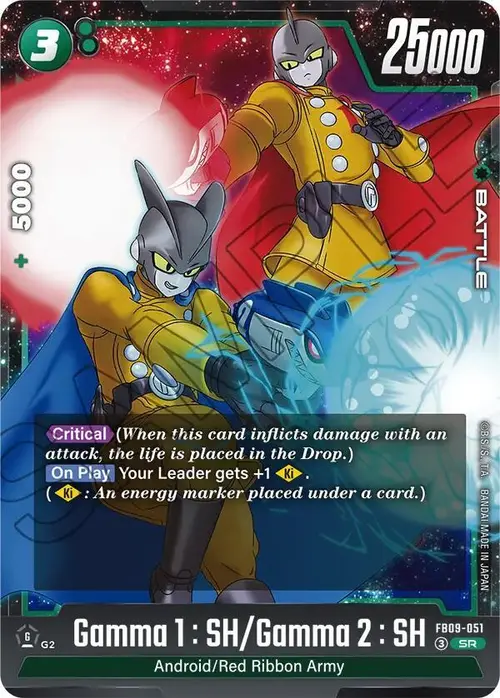 Gamma 1 : SH/Gamma 2 : SH card art