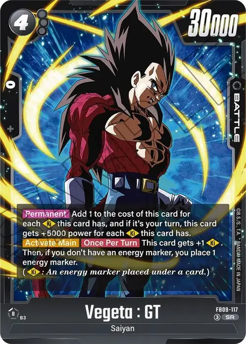 Vegeta : GT card art