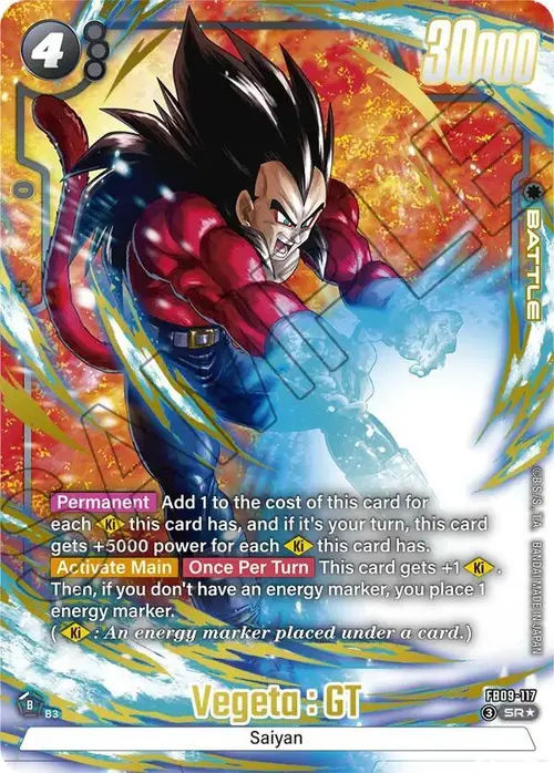 Vegeta : GT (Alternate Art) card art