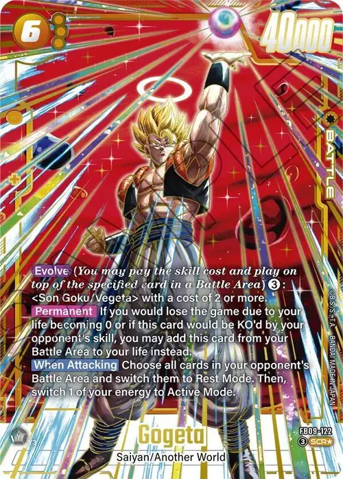 Gogeta (Alternate Art) card art
