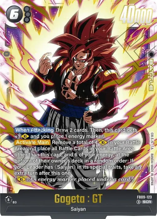 Gogeta : GT card art