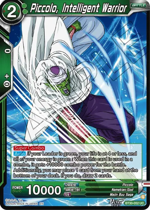 Piccolo, Intelligent Warrior card art