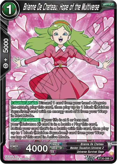 Brianne De Chateau, Hope of the Multiverse card art