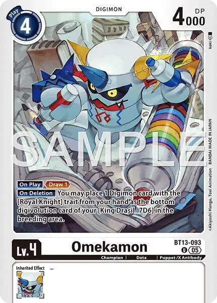 Omekamon - BT13-093 (Reprint) card art