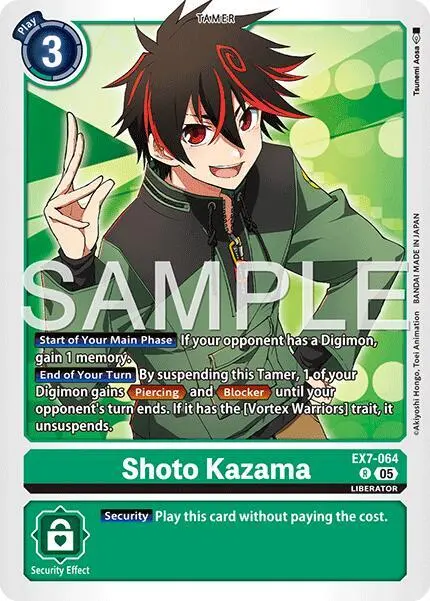 Shoto Kazama (Reprint) card art