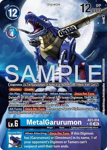 MetalGarurumon (Alternate Art) card art