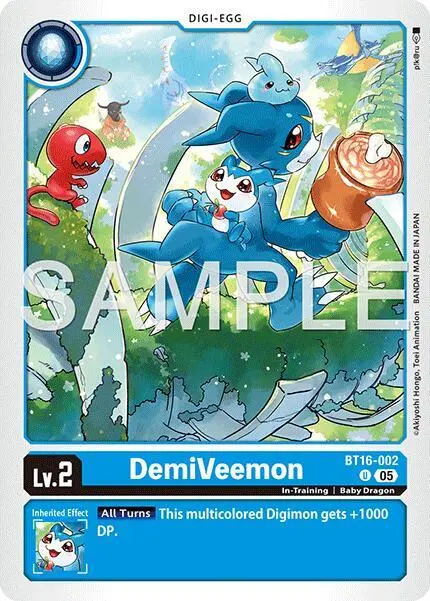 DemiVeemon - BT16-002 (Reprint) card art